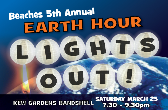 Beaches Earth Hour LIGHTS OUT! 2016